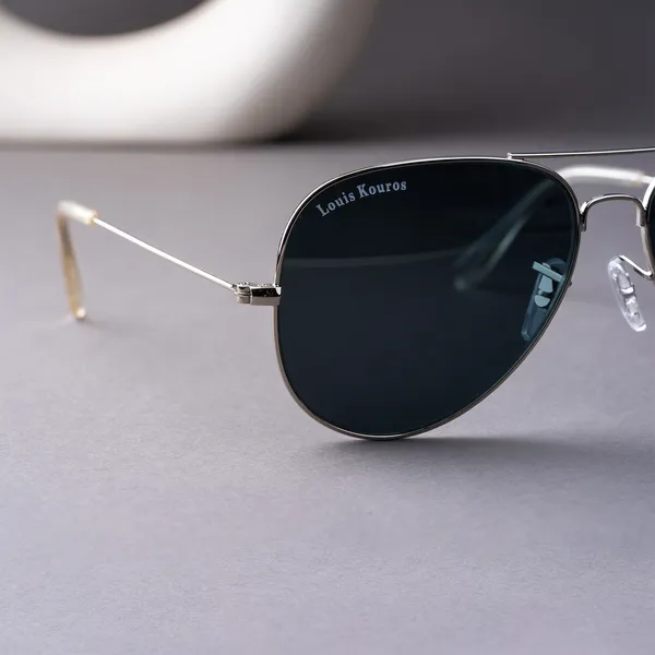 LOUIS_KOUROS__Black_Armstoner_Mirrored(Glass),_UV_Protection,_Toughened_Glass_Lens,_UV_Protection,_Night_Vision,_Aviator_Sunglasses_(62)__(For_Men_&_Women,_Black)