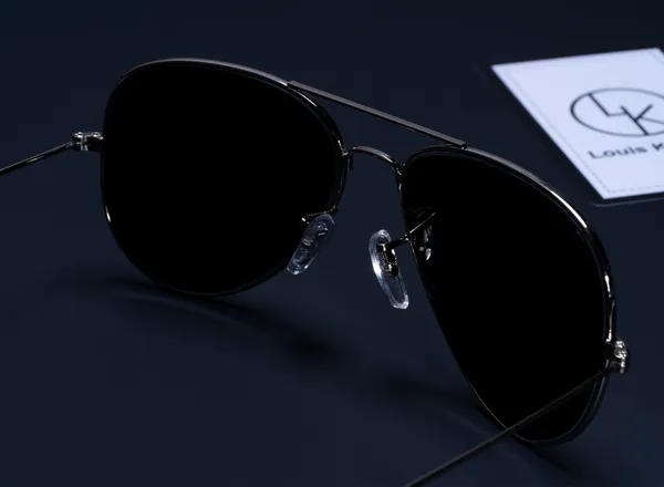 LOUIS_KOUROS__Black_Armstoner_Mirrored(Glass),_UV_Protection,_Toughened_Glass_Lens,_UV_Protection,_Night_Vision,_Aviator_Sunglasses_(62)__(For_Men_&_Women,_Black)