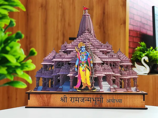 3_pcs_COMBO_of:_Ram_janmbhoomi__Mandir_Ayodhya_multi_layer_model_+_Ram_lalla_idol_murti_+_freege_Magnet