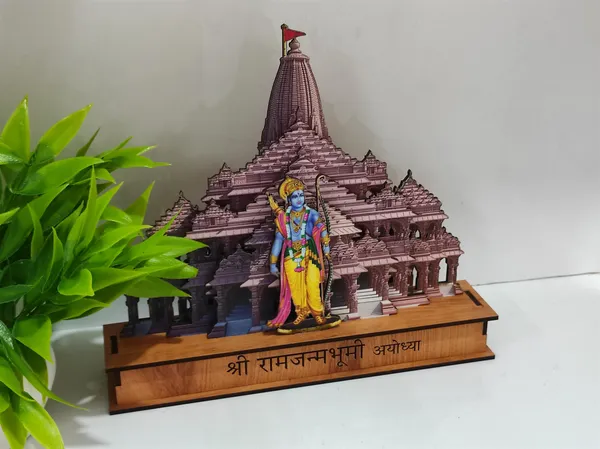 3_pcs_COMBO_of:_Ram_janmbhoomi__Mandir_Ayodhya_multi_layer_model_+_Ram_lalla_idol_murti_+_freege_Magnet