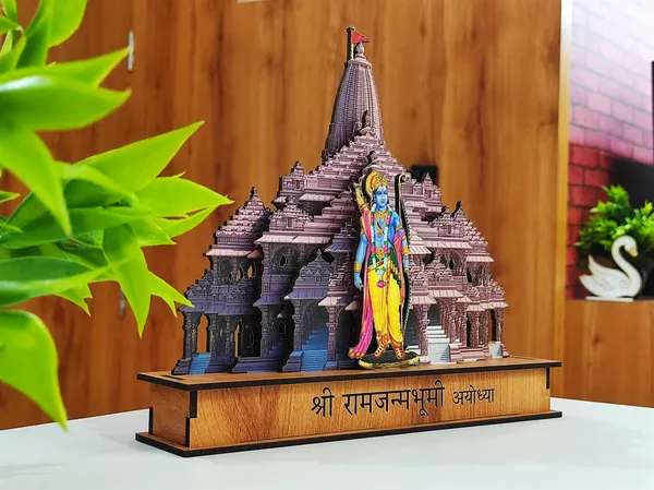 3_pcs_COMBO_of:_Ram_janmbhoomi__Mandir_Ayodhya_multi_layer_model_+_Ram_lalla_idol_murti_+_freege_Magnet