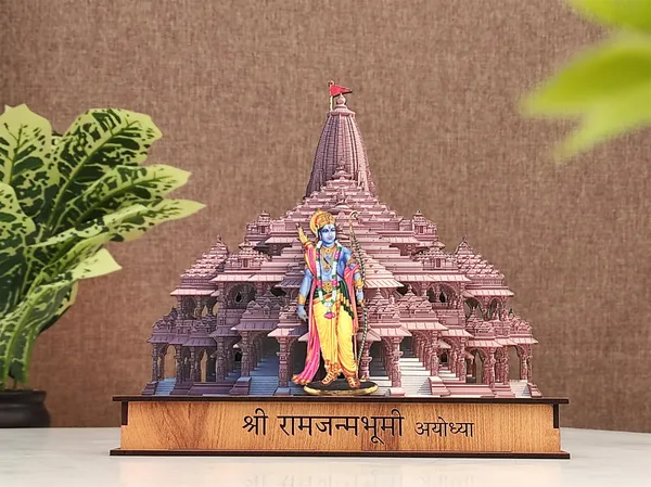 3_pcs_COMBO_of:_Ram_janmbhoomi__Mandir_Ayodhya_multi_layer_model_+_Ram_lalla_idol_murti_+_freege_Magnet