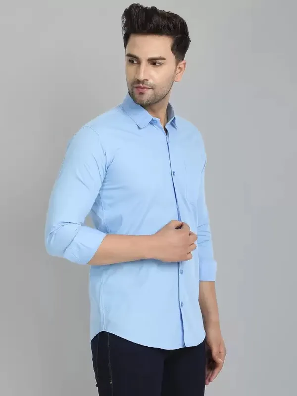 Sky_Blue_Color_Solid_Shirt