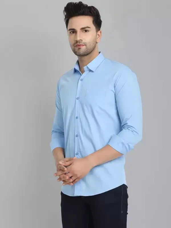 Sky_Blue_Color_Solid_Shirt