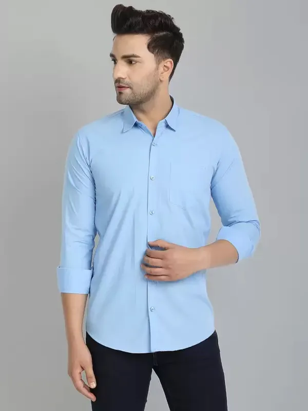 Sky_Blue_Color_Solid_Shirt