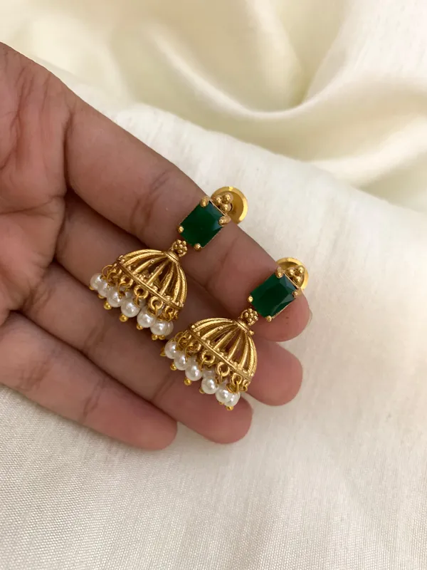 Ethnic_Kemp_Design_Pearl_Jhumkas_For_Kids_/_Women