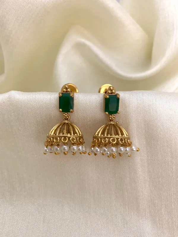 Ethnic_Kemp_Design_Pearl_Jhumkas_For_Kids_/_Women