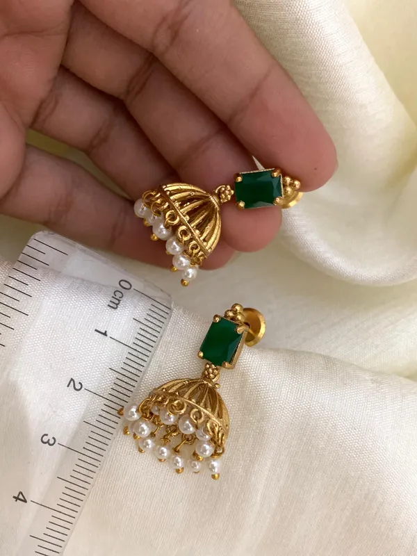 Ethnic_Kemp_Design_Pearl_Jhumkas_For_Kids_/_Women