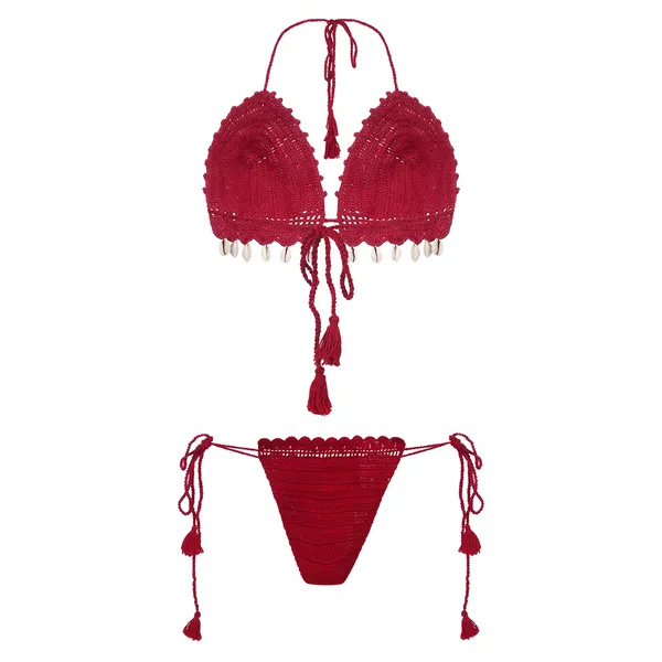 Red_Bikini_Crochet_Lingerie_Set_For_Women