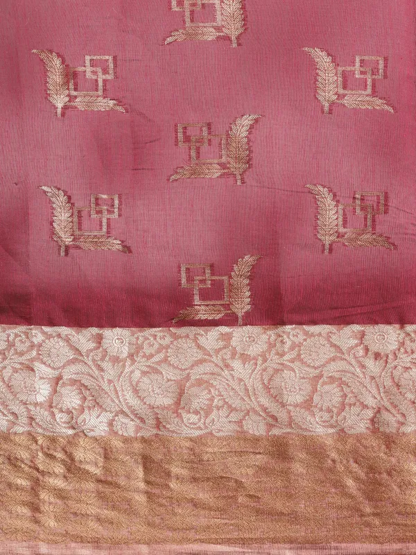 Magenta_Masrise_Cotton/Cotton_Banarasi_Sarees_For_Women