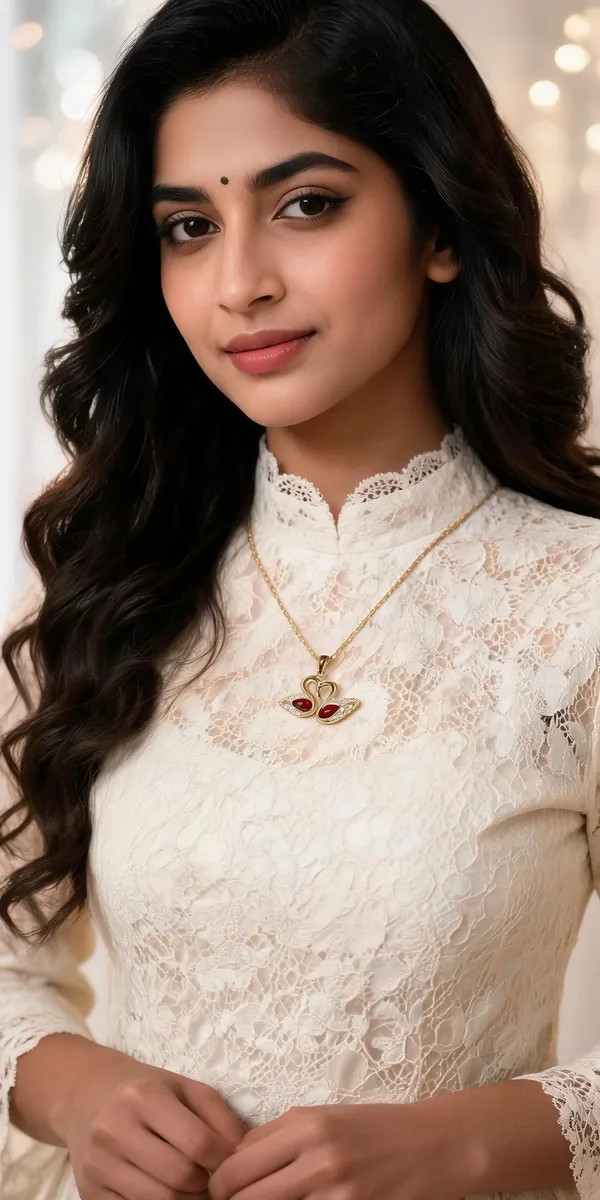 Ilanja_Golden_Red_Swan_Lovebirds_Pendant_for_Women