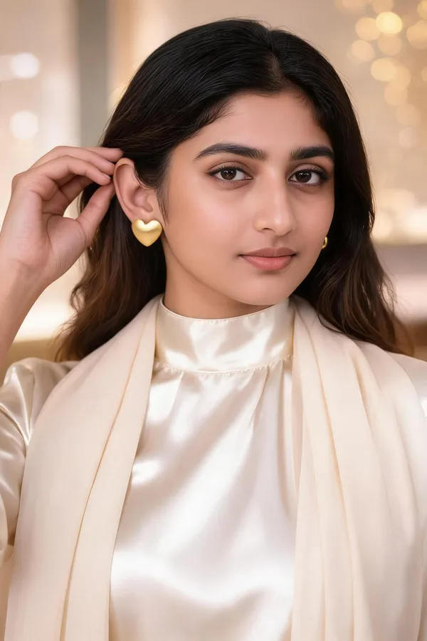 Ilanja_Golden_Heart_Stud_Earrings_for_Women