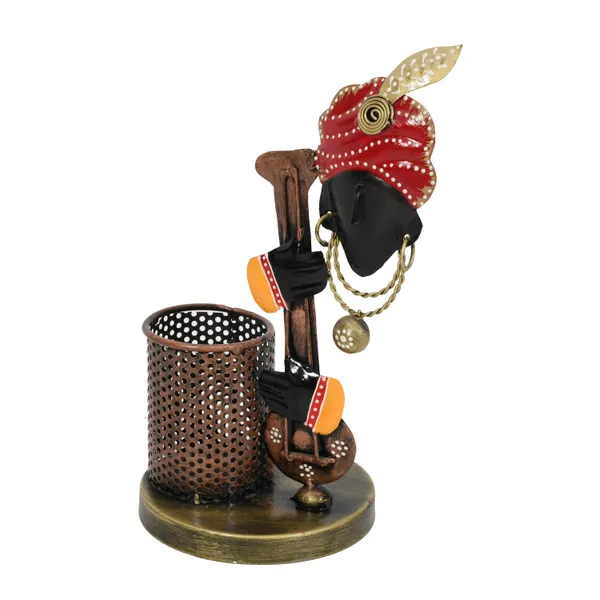 Multicolor_|_Krishna_Metal_Pen_Stand_For_Office_Table_Stylish_|_Pencil_Holder_|_Cute_Stationary_Desk_Organizer_|