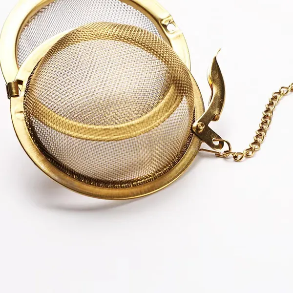 Set_of_2_Gold_Tea_Infuser_Ball_Shape_With_Chain_,For_Tea,_Herb,_Green_Tea,__Food_Grade__Material,_5Cm