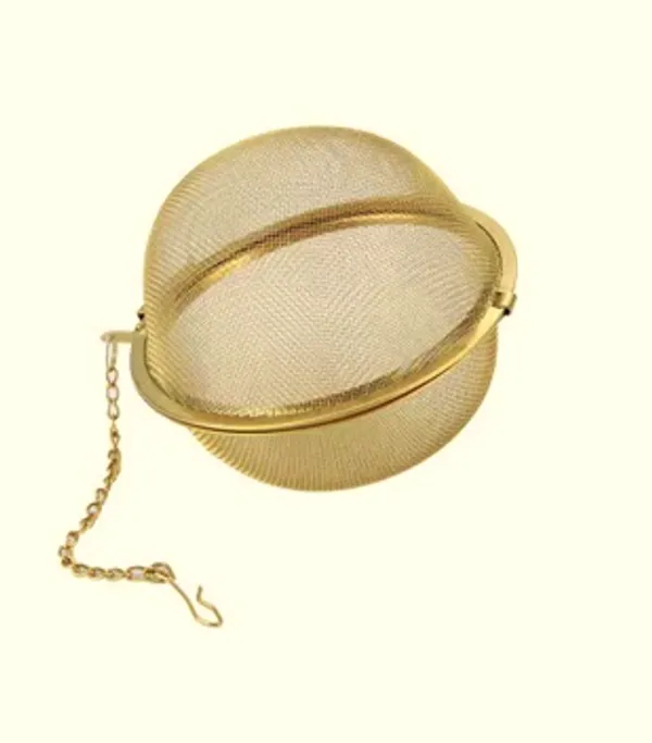 Set_of_2_Gold_Tea_Infuser_Ball_Shape_With_Chain_,For_Tea,_Herb,_Green_Tea,__Food_Grade__Material,_5Cm