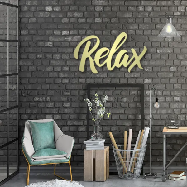 Metal_Wall_Art_for_Home_Decoration__|_Relax__|_Gold