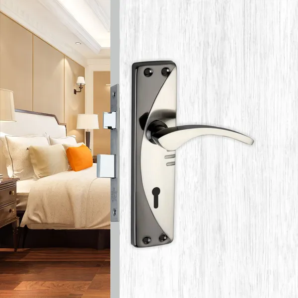 Pack_of_2_Mortise_Lock_Set_2_Tone_Black_Silver_lock_with_Key_Handle_for_Bedroom_Doors_&_Main_Door