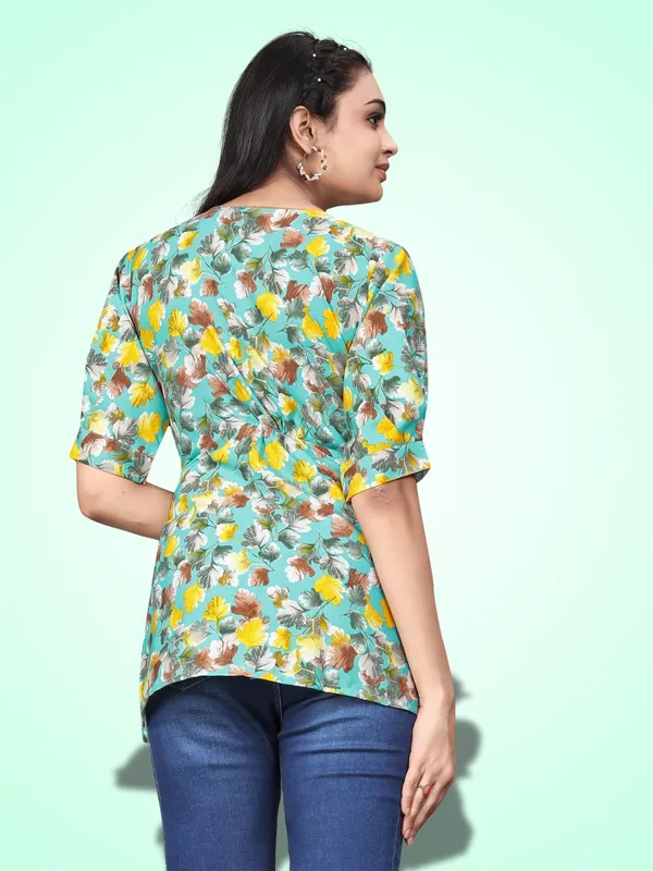 Light_Blue_Crepe_Floral_Canada_Regular_&_Office_Wear_Tops