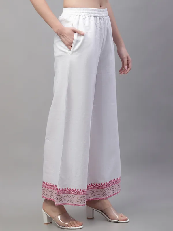 White_Cotton_Flair_Printed_Regular_Palazzo