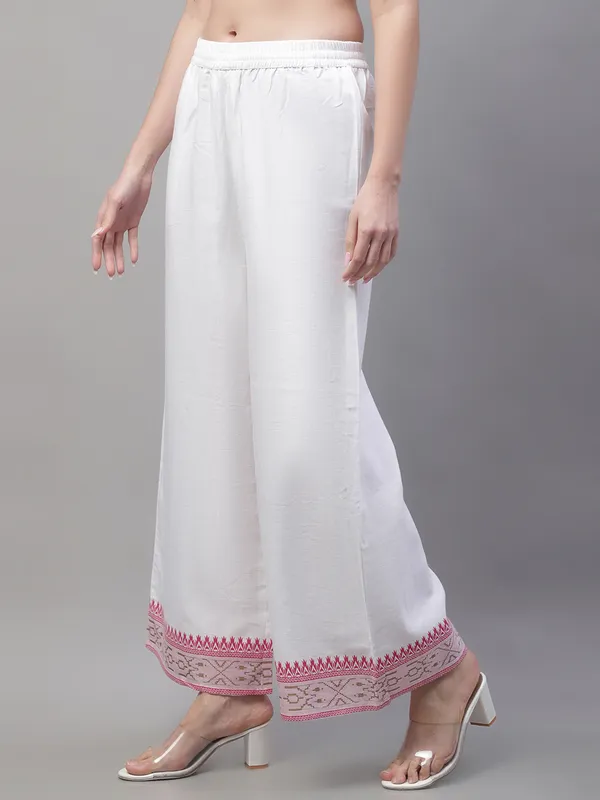 White_Cotton_Flair_Printed_Regular_Palazzo