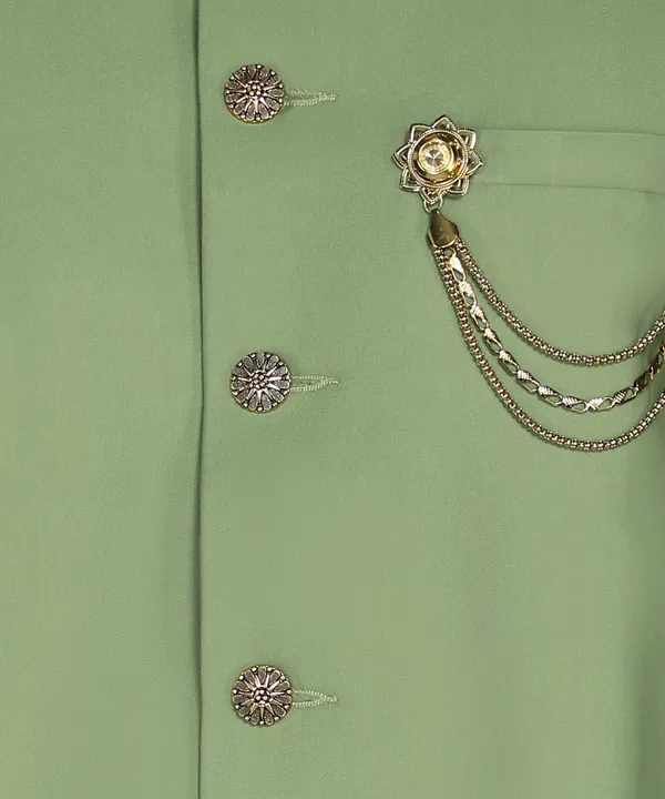 Solid_Ocean_Green_Cotton_Blend_Nawabi_With_Paijama