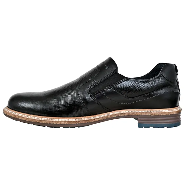 Black_Leather_Textured_Formal_Slip-On_Shoes