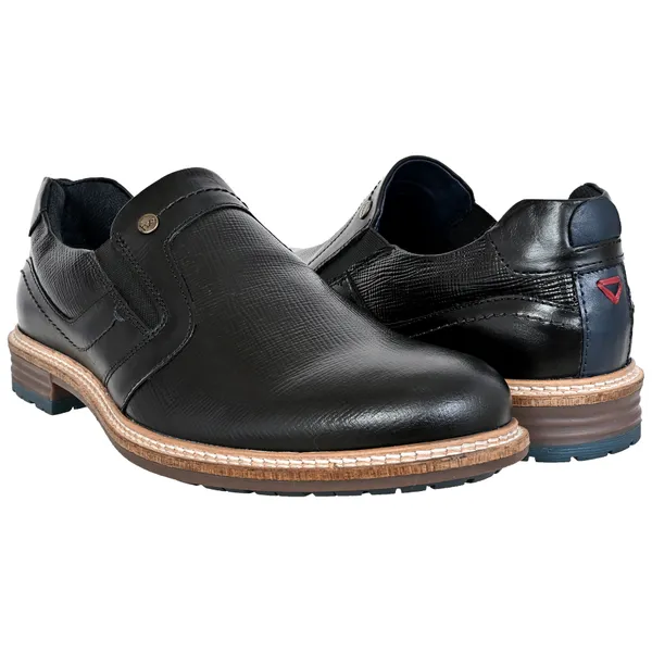 Black_Leather_Textured_Formal_Slip-On_Shoes