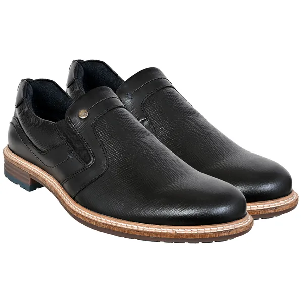 Black_Leather_Textured_Formal_Slip-On_Shoes
