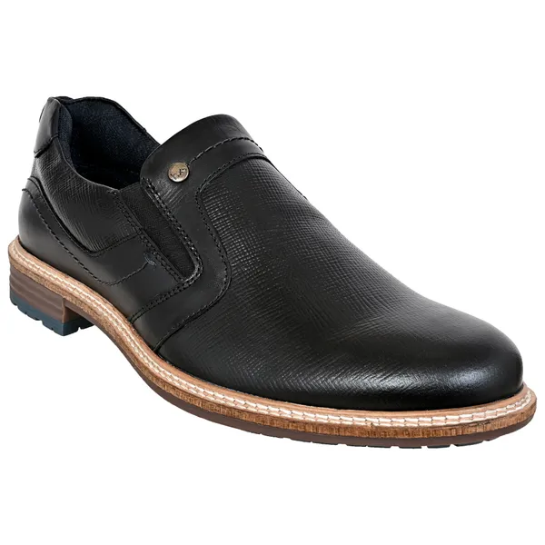 Black_Leather_Textured_Formal_Slip-On_Shoes