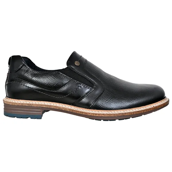 Black_Leather_Textured_Formal_Slip-On_Shoes