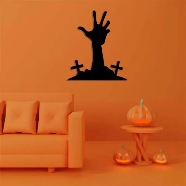 Wooden_Wall_Art_for_Home_Decoration|Zombie_Hand_Black