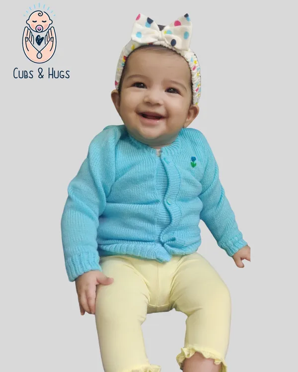 Blue_Sweater_Front_Open_Round_Neck_Cardigan_For_Baby