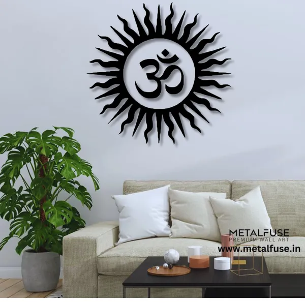 Metal_Wall_Art_for_Home_Decoration__|_Om_Vibrant__|_Black