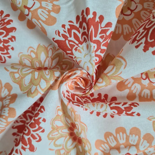 100%_Cotton_120_TC_Dahila_Single_Bedsheet_2_Pillow_Covers,_Pureed_Pumpkin