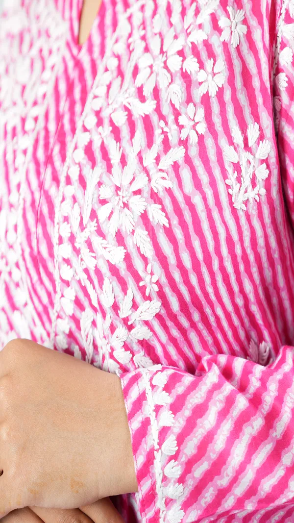Pink_Cotton_Casual_Short_Kurti_For_Women