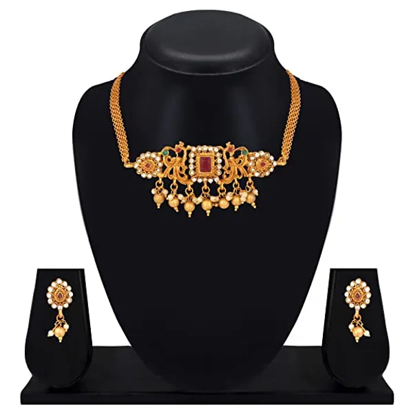 Gujju_Latest_Mate_Gold_Chokar_Necklace_Set_For_Girls_And_Women