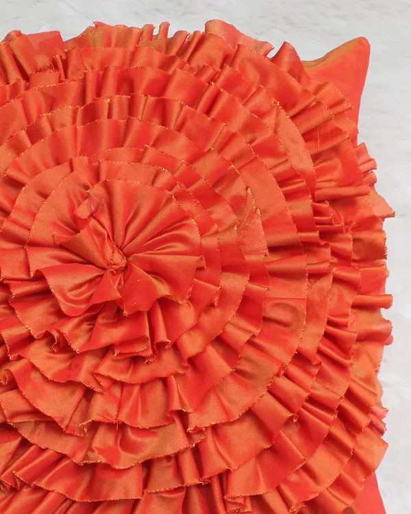 Pack_of_2_Piece_Orange_Silk_Amour_Pur_Collection_Cushion_&_Pillow_Cover_for_Living_Room_and_Bedroom