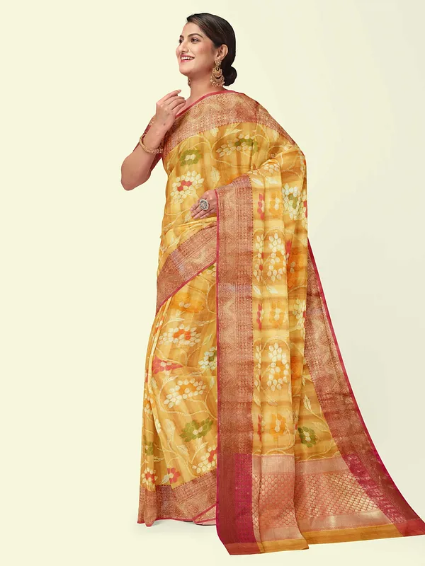 Brown_Matka_Silk/Silk_Blend_Banarasi_Sarees_For_Women