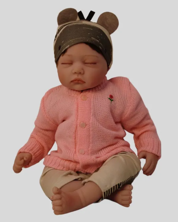 Pink_Sweater_Front_Open_Round_Neck_Cardigan_For_Baby
