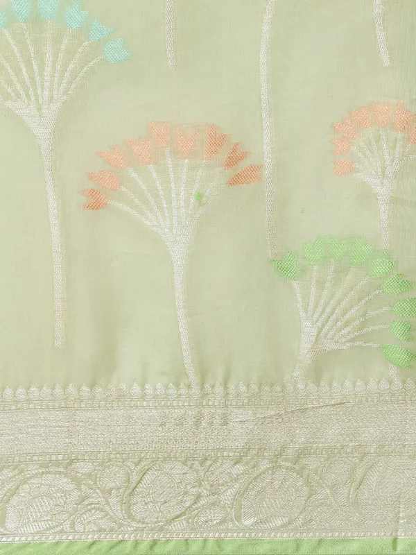 Green_Masrise_Cotton/Cotton_Banarasi_Sarees_For_Women
