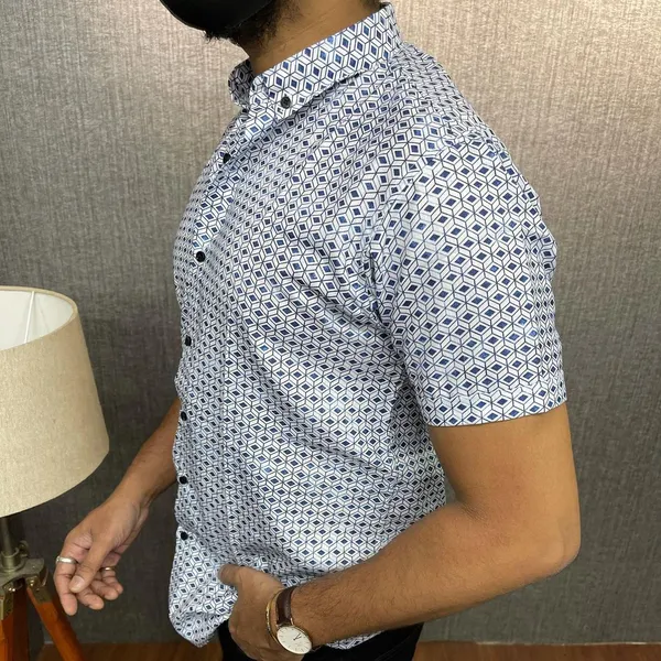 Blue_&_White_Slim_Fit_Geometric_Print_Shirt_–_Casual_Cotton_Wear