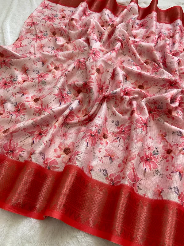 Alka_Red_–_Aesthetic_Edit_for_You_|_Soft_Kota_Saree_with_Print,_Pallu_&_Contrast_Print_Blouse_with_Tassels