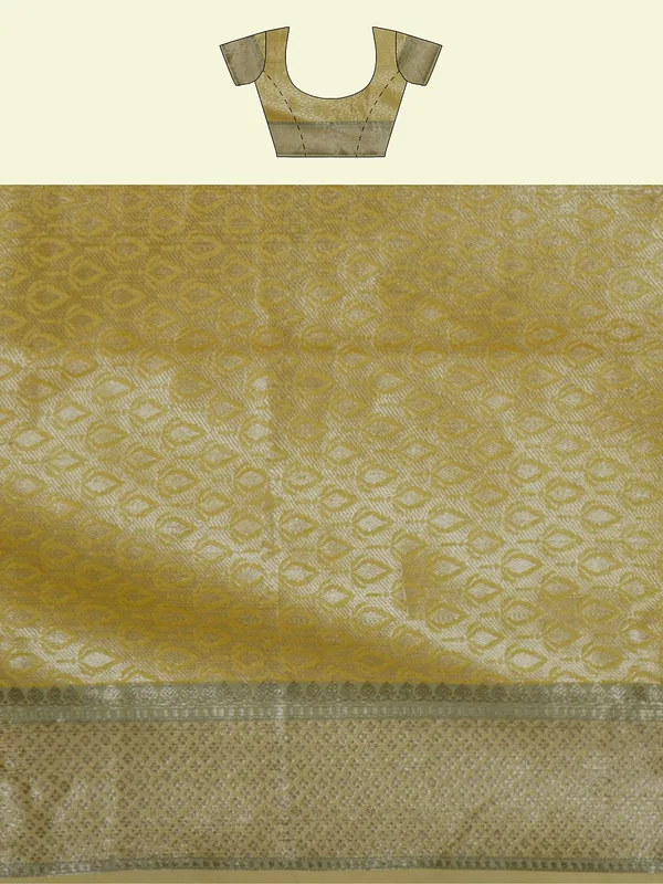 Pista_Green_Matka_Silk/Silk_Blend_Banarasi_Sarees_For_Women