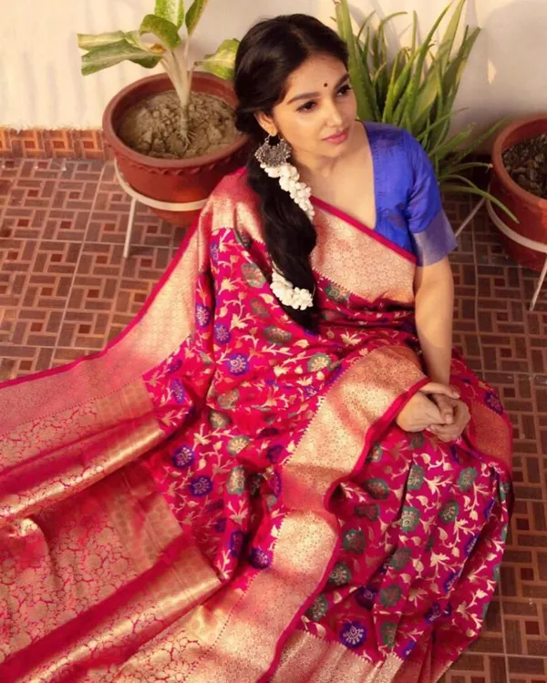PINK_PURE_BANARASI_SAREE