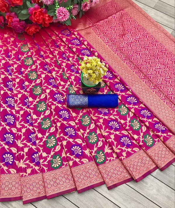PINK_PURE_BANARASI_SAREE