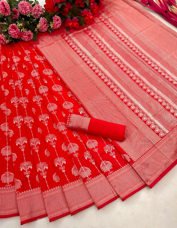 RED_PURE_BANARASI_SAREE