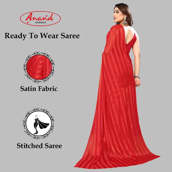 Embellished,_Striped,_Self_Design_Bollywood_Satin_Saree_(Red)