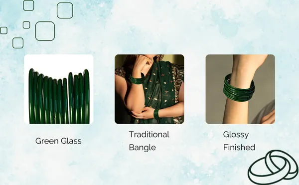 Glass_Bangles_Set_For_Women_&_Girls_Plain_Dark_Green_With_Glossy_Finished_(Pack_of_24)
