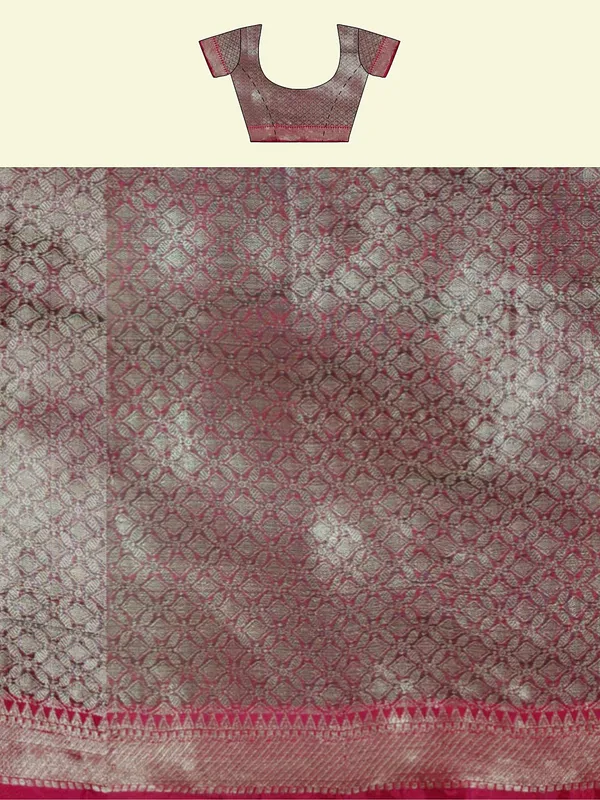 Rust_Matka_Silk/Silk_Blend_Banarasi_Sarees_For_Women