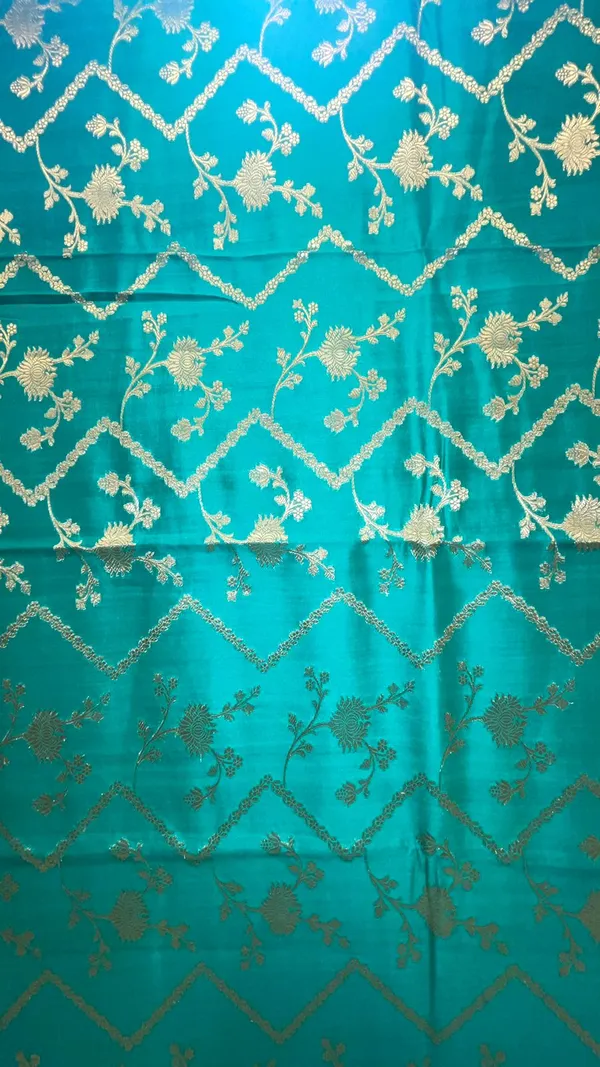 Humairah_Pure_Handwoven_Sea_green_Chiniya_Silk_Zari_Jaal_Zig-Zag_with_Minakari_Zari_Border_Banarasi_Saree_with_Sea_green_Blouse_piece